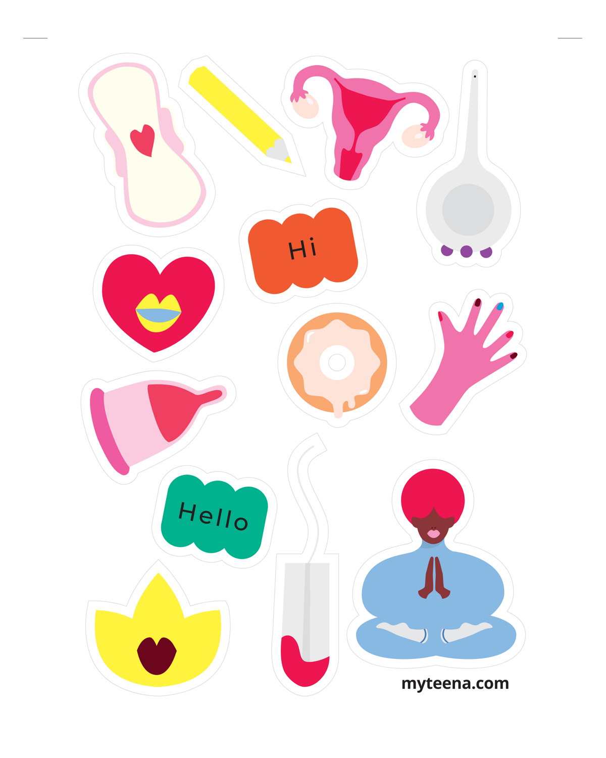 "Period positive" sticker